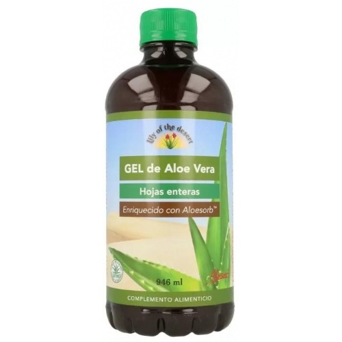 Lily of the desert aloe vera hojas enteras zumo 946 ml