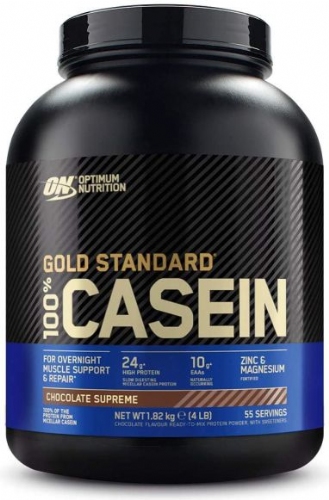 On 100% gold standard casein choco supr