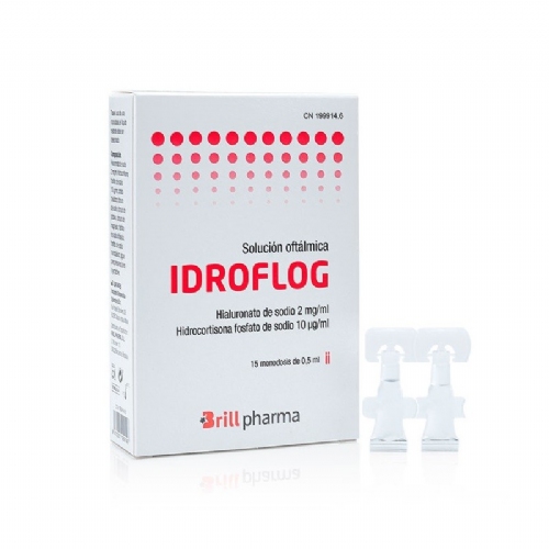 Idroflog solucion oftalmica (15 monodosis 0,5 ml)