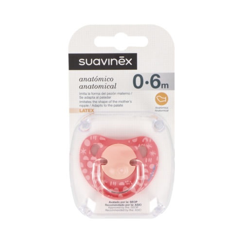 Chupete latex anatomico - suavinex (0 - 6 meses 1 unidad)