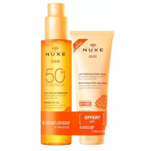 Nuxe sun aceite bronceador+leche after sun