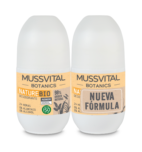 Mussvital essentials botanics desodorante nature duplo (2 envases 75 ml)