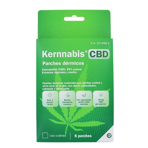 Kernnabis cbd parches dermicos (8 unidades)