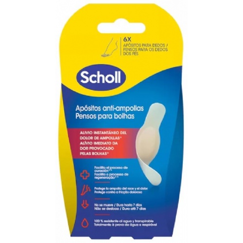 Apositos ampollas dr scholl - hydragel (dedos grande 6 unidades)