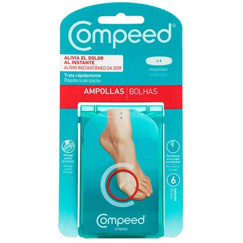 Compeed ampollas - hidrocoloide (talla pequeña 6 unidades)