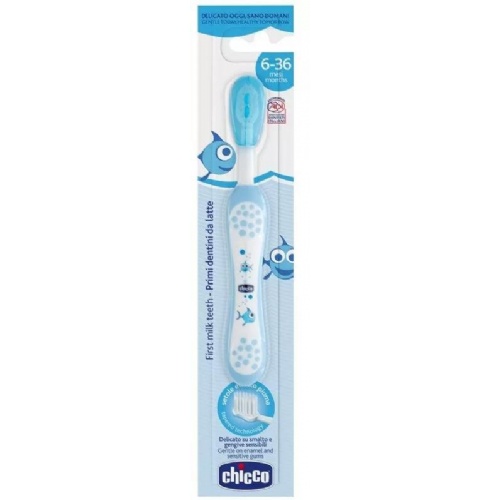 Cepillo dental infantil - chicco (azul 6 m+)