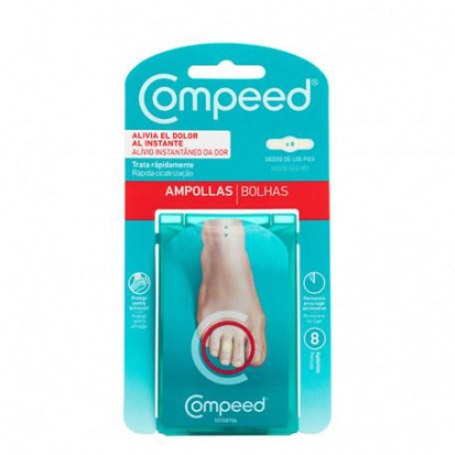 Compeed ampollas - hidrocoloide (dedos pies 8 unidades)