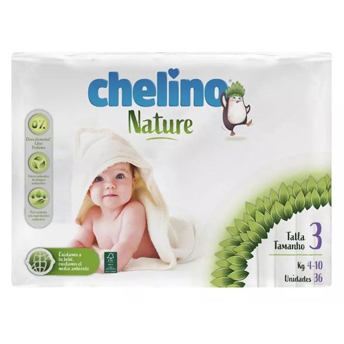 Pañal infantil - chelino nature (talla 3 36 unidades)