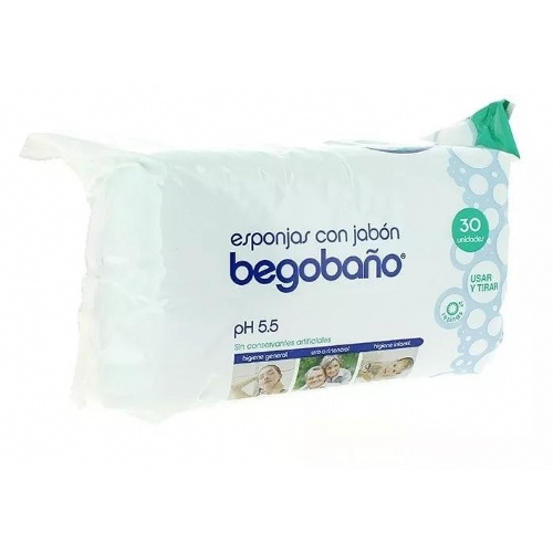 Esponjas jabonosas begobaño 30 uds