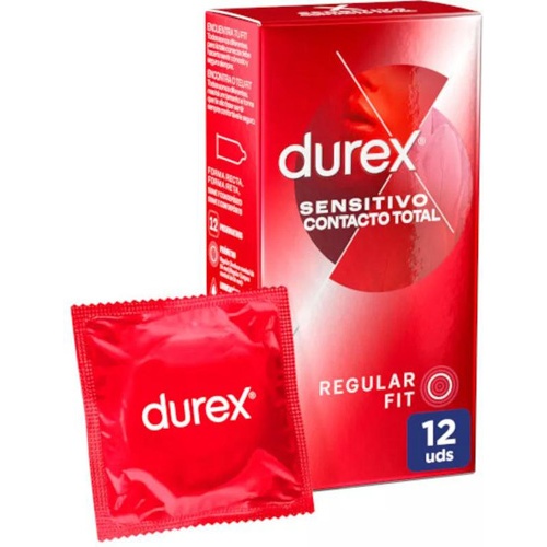 Durex sensitivo contacto total - preservativos (12 unidades)