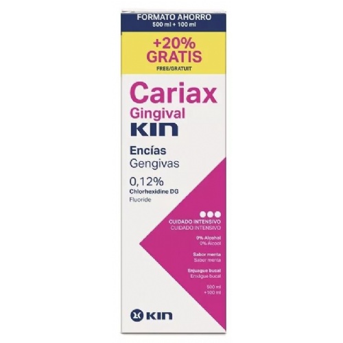 Cariax gingival enjuague bucal (1 frasco 500 ml + 100 ml)