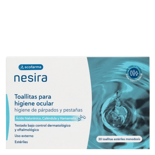 Acofarma nesira toallitas para higiene ocular (30 unidades)