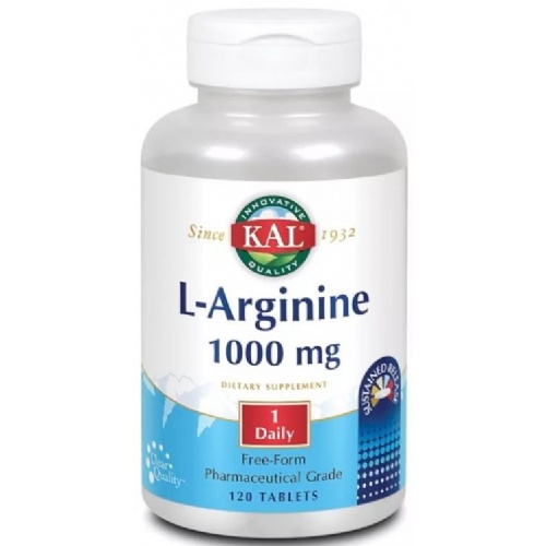 Solaray l-arginina 1000mg 120 comp kal