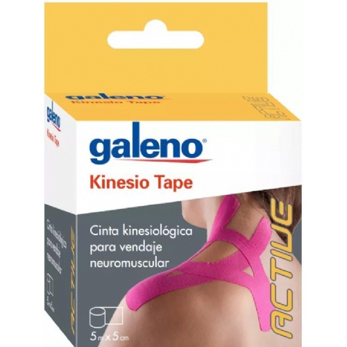 Galeno kinesio tape (1 unidad 5 m x 5 cm color rosa)