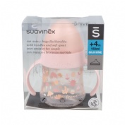 Biberon silicona - suavinex entrena antiderrame asas (+ 6 meses 1 unidad first 150 ml)