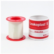 Esparadrapo - leukoplast (1 unidad 5 m x 5 cm color blanco)