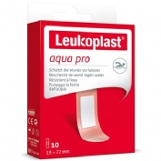 Leukoplast aqua pro - aposito adhesivo transparente (10 unidades 72 mm x 19 mm)