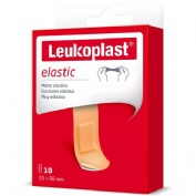 Leukoplast elastic - aposito adhesivo (10 strips 76 mm x 25 mm)