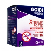 Goibi xtreme forte repelente de insectos (16 toallitas)