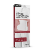 Faja lumboabdominal abierta velcro - farmalastic (1 unidad talla mediana color blanco)