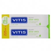 Vitis aloe vera pasta dentifrica (2 envases 150 ml sabor manzana)