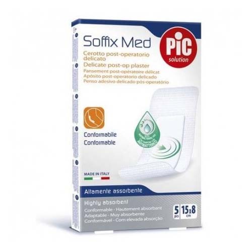 Pic soffix med antibacteriano post op - aposito adhesivo (5 apositos 15 cm x 8 cm)